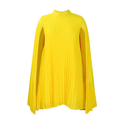 Women's Round-Neck Cape Sleeve Mini Dress