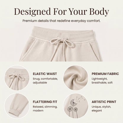 Women's High Waisted Drawstring Cropped Pants