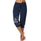 Women's High Waisted Drawstring Cropped Pants