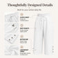 Women's Cotton Linen Wide Leg Pants