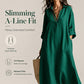 🎁New Arrivals 55% OFF💥Women Loose Cotton Linen Shirt Maxi Dress