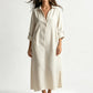 🎁New Arrivals 55% OFF💥Women Loose Cotton Linen Shirt Maxi Dress