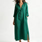 🎁New Arrivals 55% OFF💥Women Loose Cotton Linen Shirt Maxi Dress