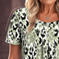 👚Women's Casual Printed Round Neck Short Sleeve Top