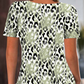 👚Women's Casual Printed Round Neck Short Sleeve Top