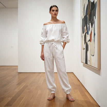 Women's Off Shoulder Jumpsuit