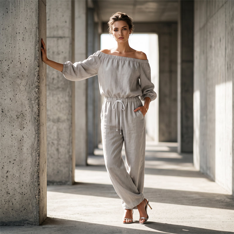 Women's Off Shoulder Jumpsuit