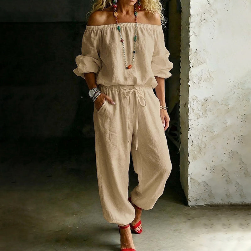 Women's Off Shoulder Jumpsuit