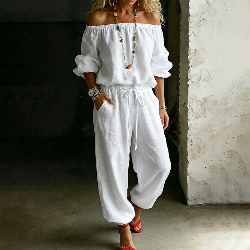 Women's Off Shoulder Jumpsuit
