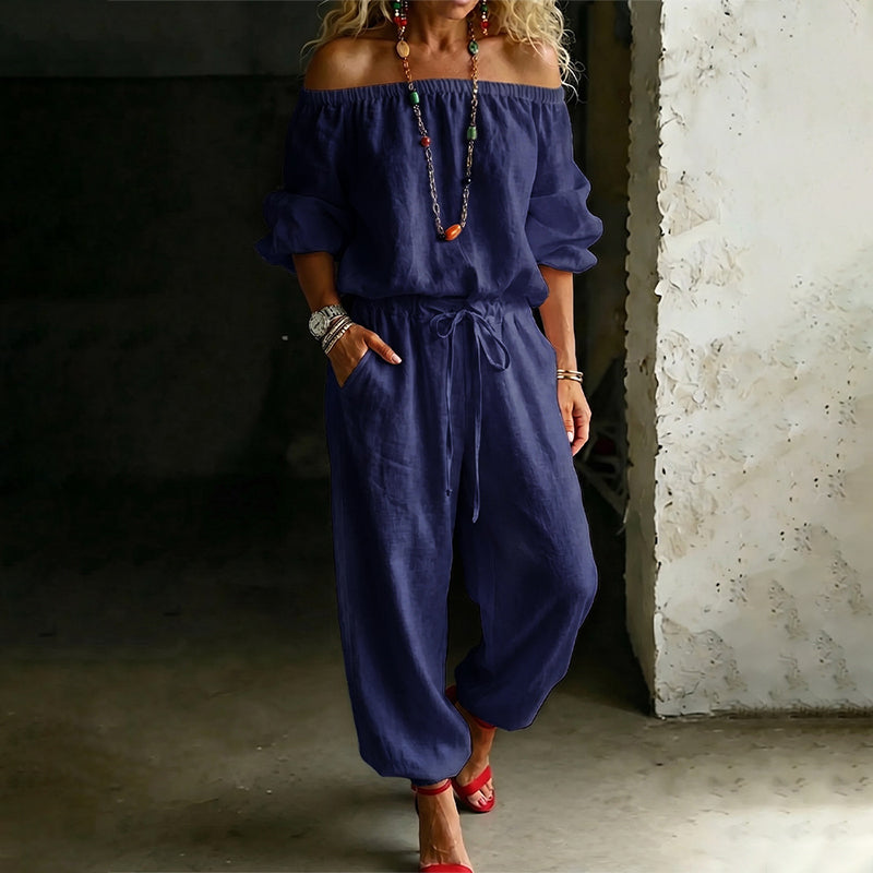 Women's Off Shoulder Jumpsuit