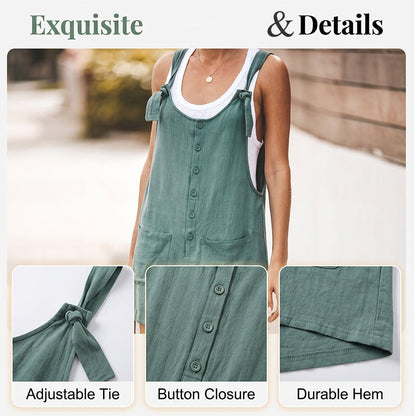 Women's Casual Loose Jumpsuit with Pockets