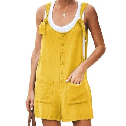 Women's Casual Loose Jumpsuit with Pockets