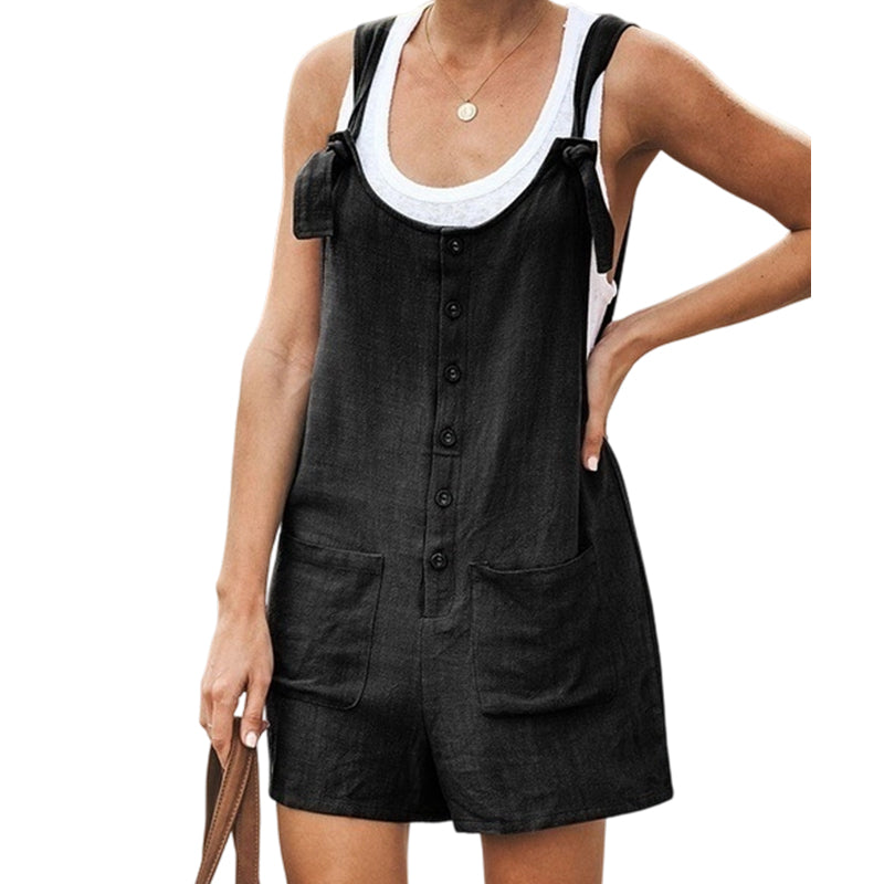 Women's Casual Loose Jumpsuit with Pockets