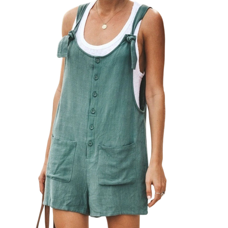 Women's Casual Loose Jumpsuit with Pockets