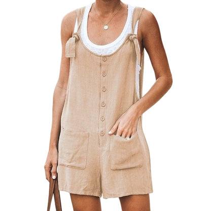 Women's Casual Loose Jumpsuit with Pockets