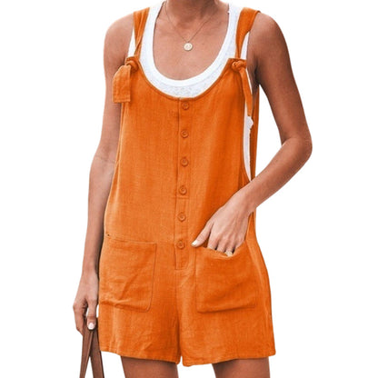 Women's Casual Loose Jumpsuit with Pockets