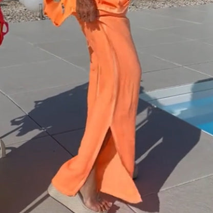 Trending Now⭐💃 Flowy Wide-Leg Jumpsuit with Cutout Top