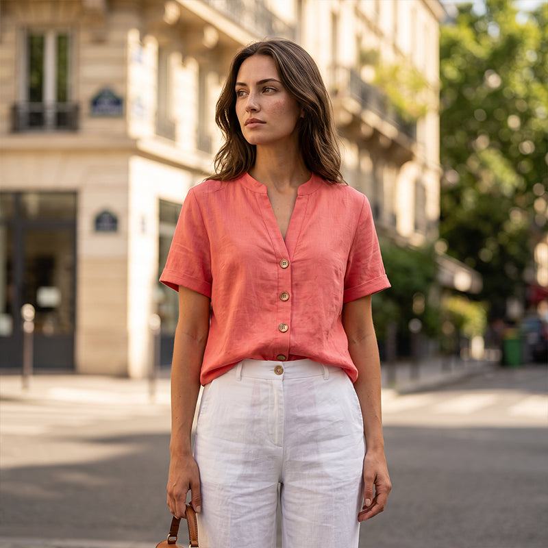 Women's Summer Casual V-Neck Top