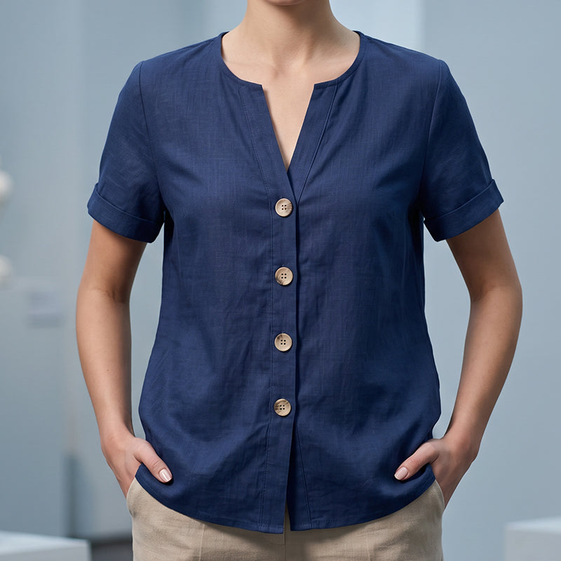 Women's Summer Casual V-Neck Top