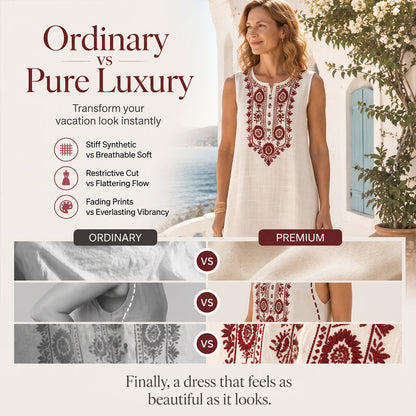 Women's Digital Print Sleeveless Maxi Dress