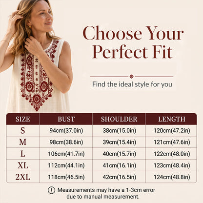 Women's Digital Print Sleeveless Maxi Dress