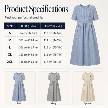 👗New Arrivals 50% OFF💥Women’s Casual Striped Relaxed Fit Dress