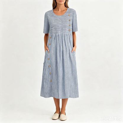 👗New Arrivals 50% OFF💥Women’s Casual Striped Relaxed Fit Dress