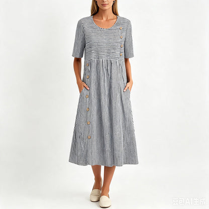 👗New Arrivals 50% OFF💥Women’s Casual Striped Relaxed Fit Dress