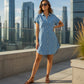⌛Limited-Time Offer-Women's Relaxed Denim Shirt Dress