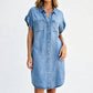 ⌛Limited-Time Offer-Women's Relaxed Denim Shirt Dress