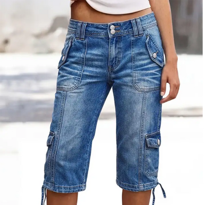 Women's Straight Leg Capri Jeans