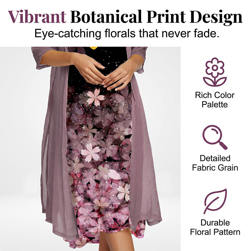 Flattering Floral Dress Set