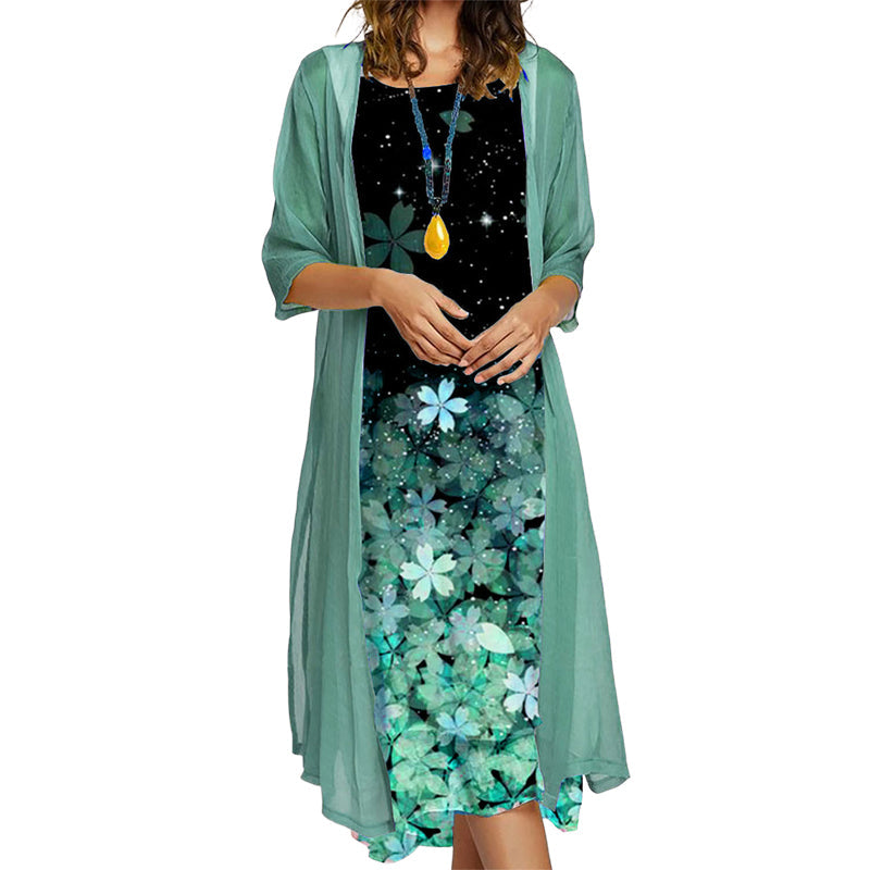 Flattering Floral Dress Set
