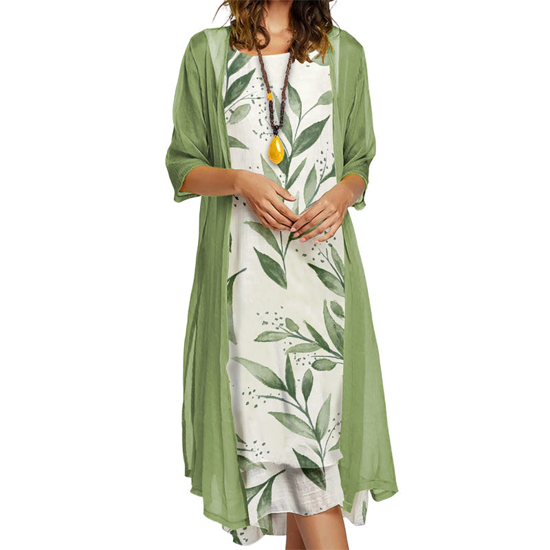 Flattering Floral Dress Set