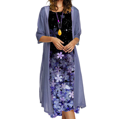 Flattering Floral Dress Set