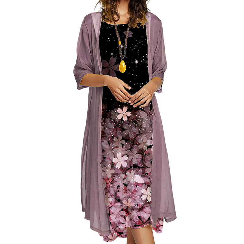 Flattering Floral Dress Set