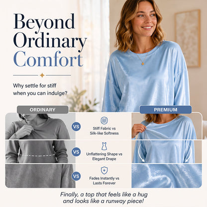 Women's Casual Crewneck Long Sleeve Top