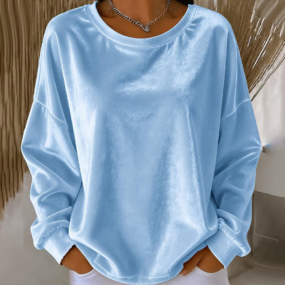 Women's Casual Crewneck Long Sleeve Top