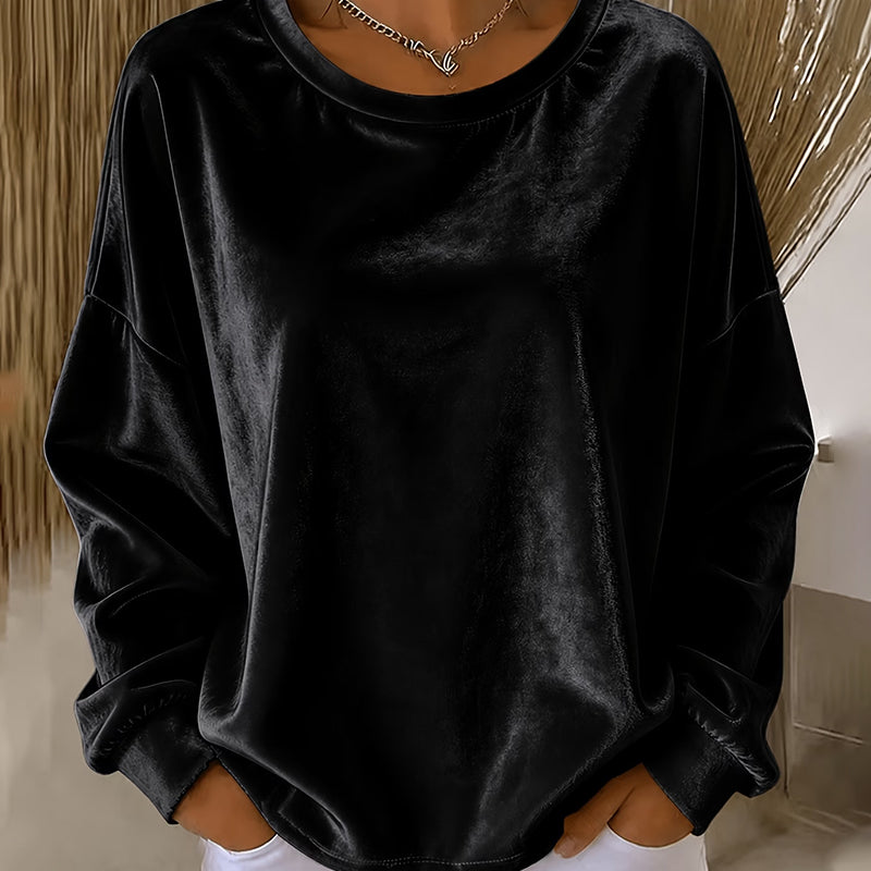 Women's Casual Crewneck Long Sleeve Top
