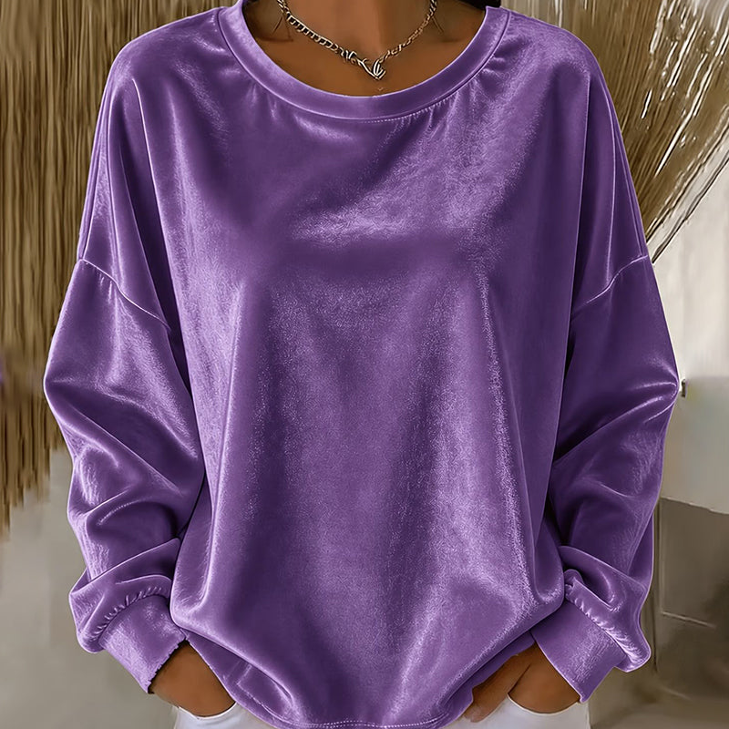 Women's Casual Crewneck Long Sleeve Top