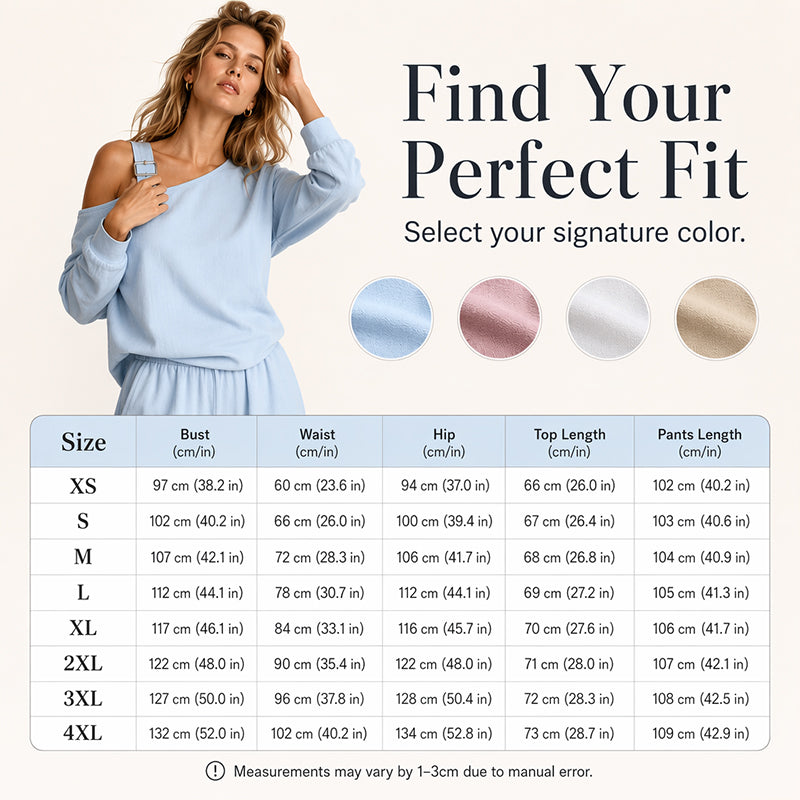 ✨New Arrivals & Special Offers-Women's Elegant One-Shoulder Top & Wide-Leg Pants Set