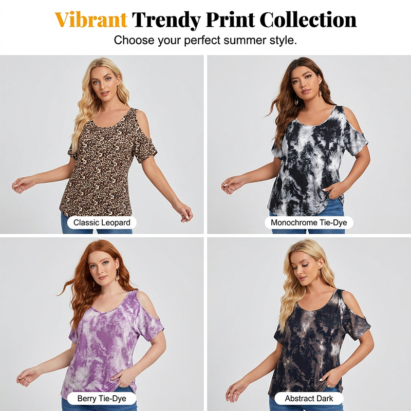 Women's Casual Scoop Neck Printed Top