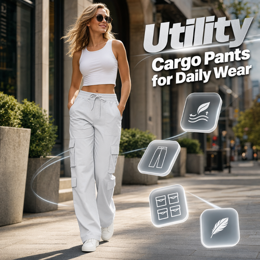 💥New Arrivals & Special Offers-Women's Casual Multi-Pocket Elastic Waistband Cargo Pants