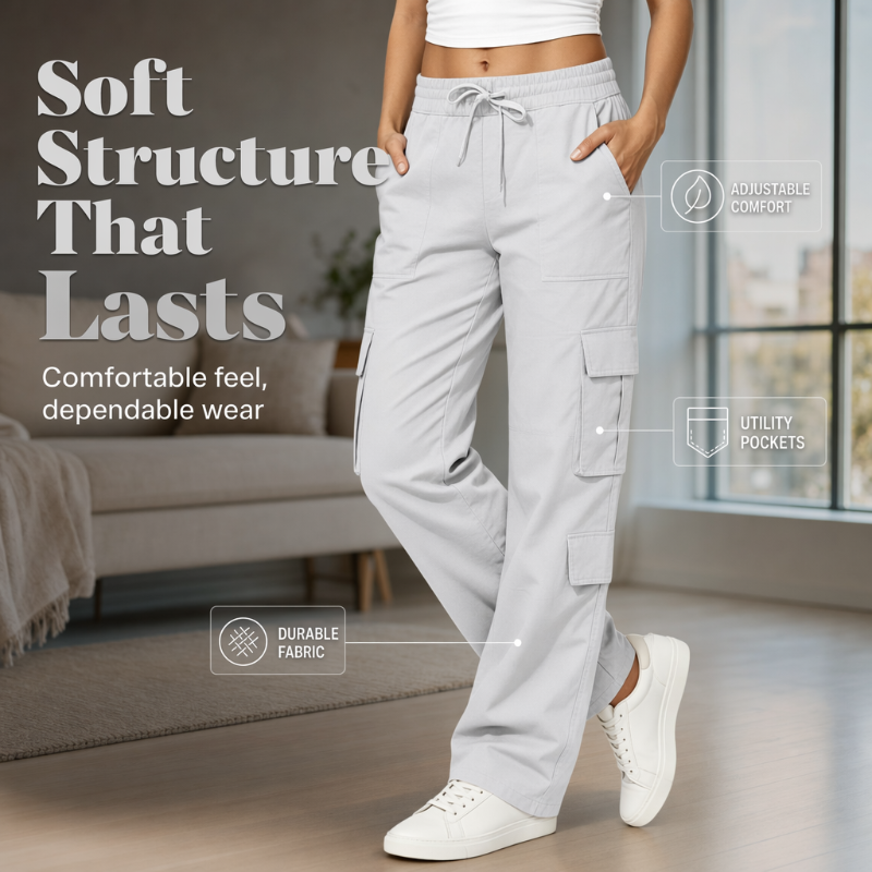 💥New Arrivals & Special Offers-Women's Casual Multi-Pocket Elastic Waistband Cargo Pants
