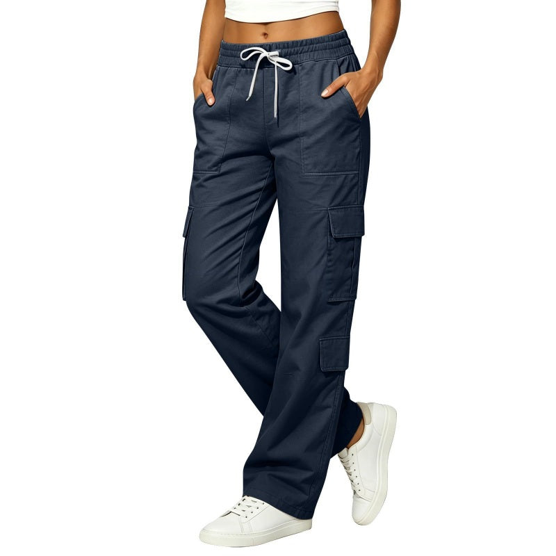 💥New Arrivals & Special Offers-Women's Casual Multi-Pocket Elastic Waistband Cargo Pants