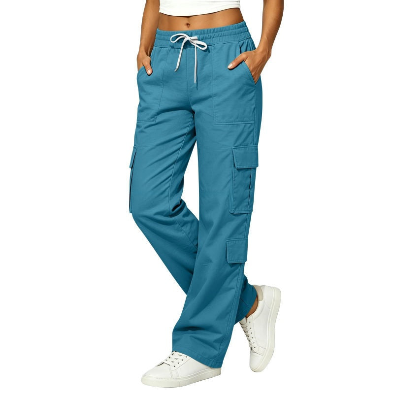 💥New Arrivals & Special Offers-Women's Casual Multi-Pocket Elastic Waistband Cargo Pants