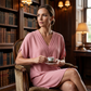 Women's Summer V-Neck Batwing Sleeve Dress