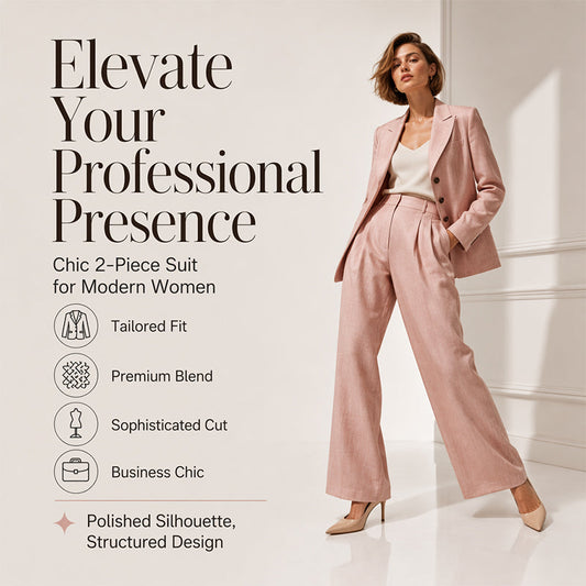⌛Fall Collection Launch Sale-Women's Casual Blazer & Trousers 2-Piece Suit