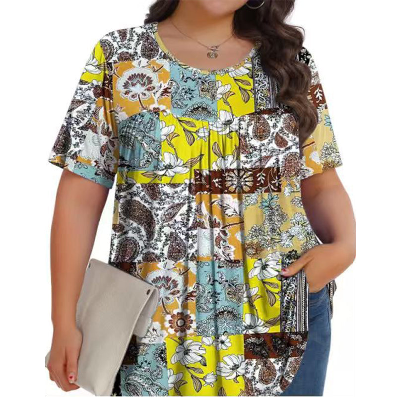 👕Flowy Floral Tunic Tee🏵️