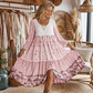 Women's Flowing Floral Print Dress